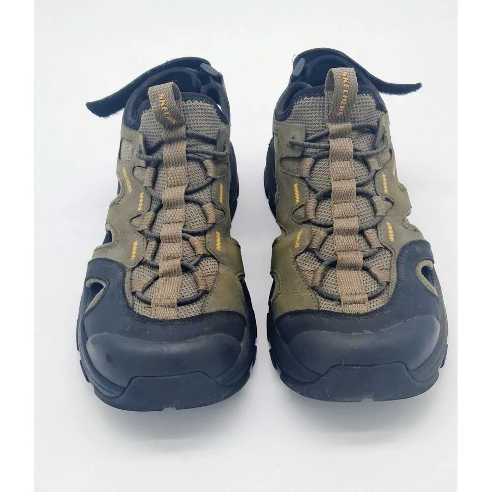 Skechers Relaxed Fit Sandals Men's 8 Fisherman Fairport Closed Toe Hook & Loop